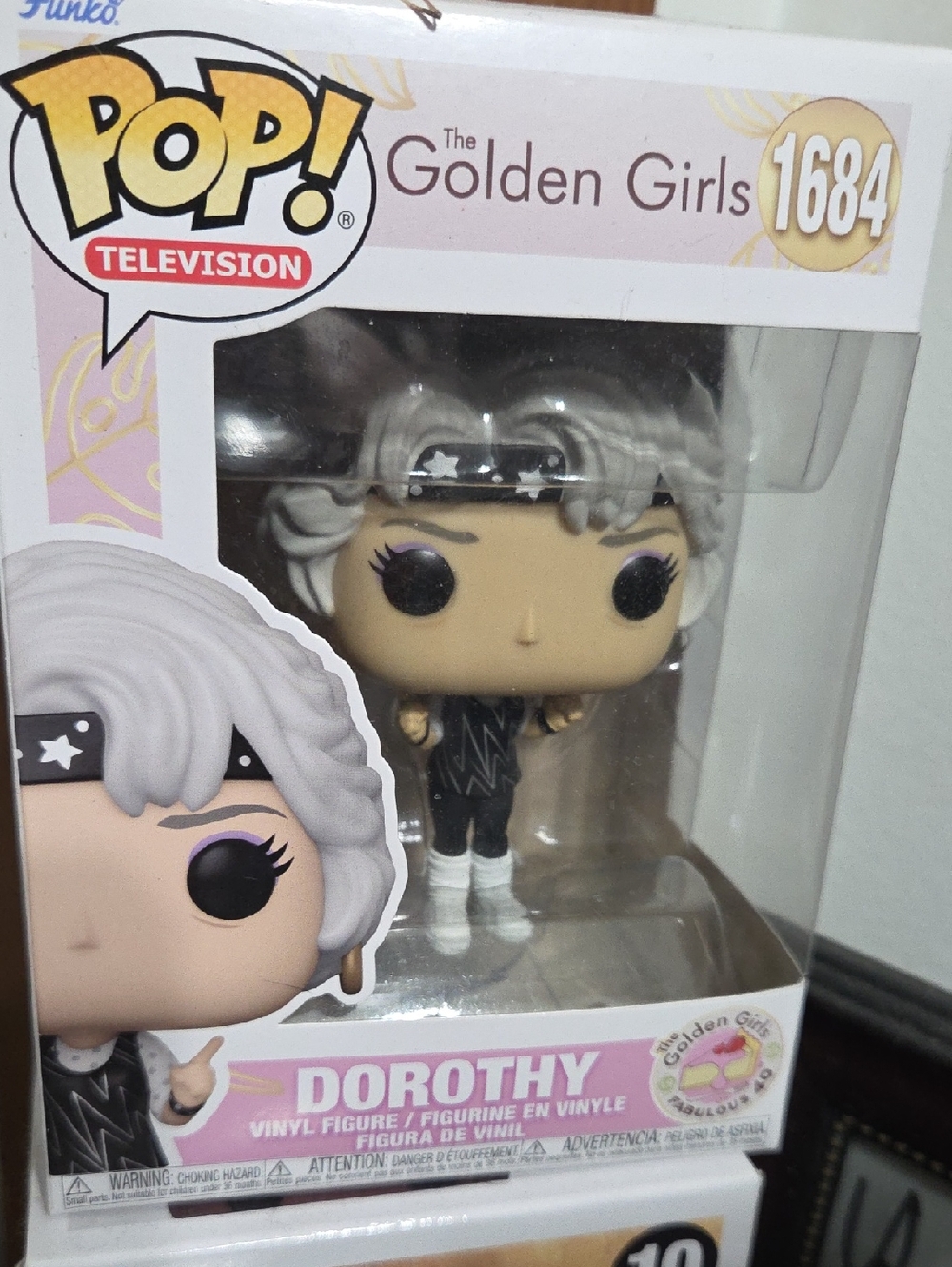 Funko Pop! The Golden Girls Dorothy Vinyl Figure – White Hair, Black Outfit